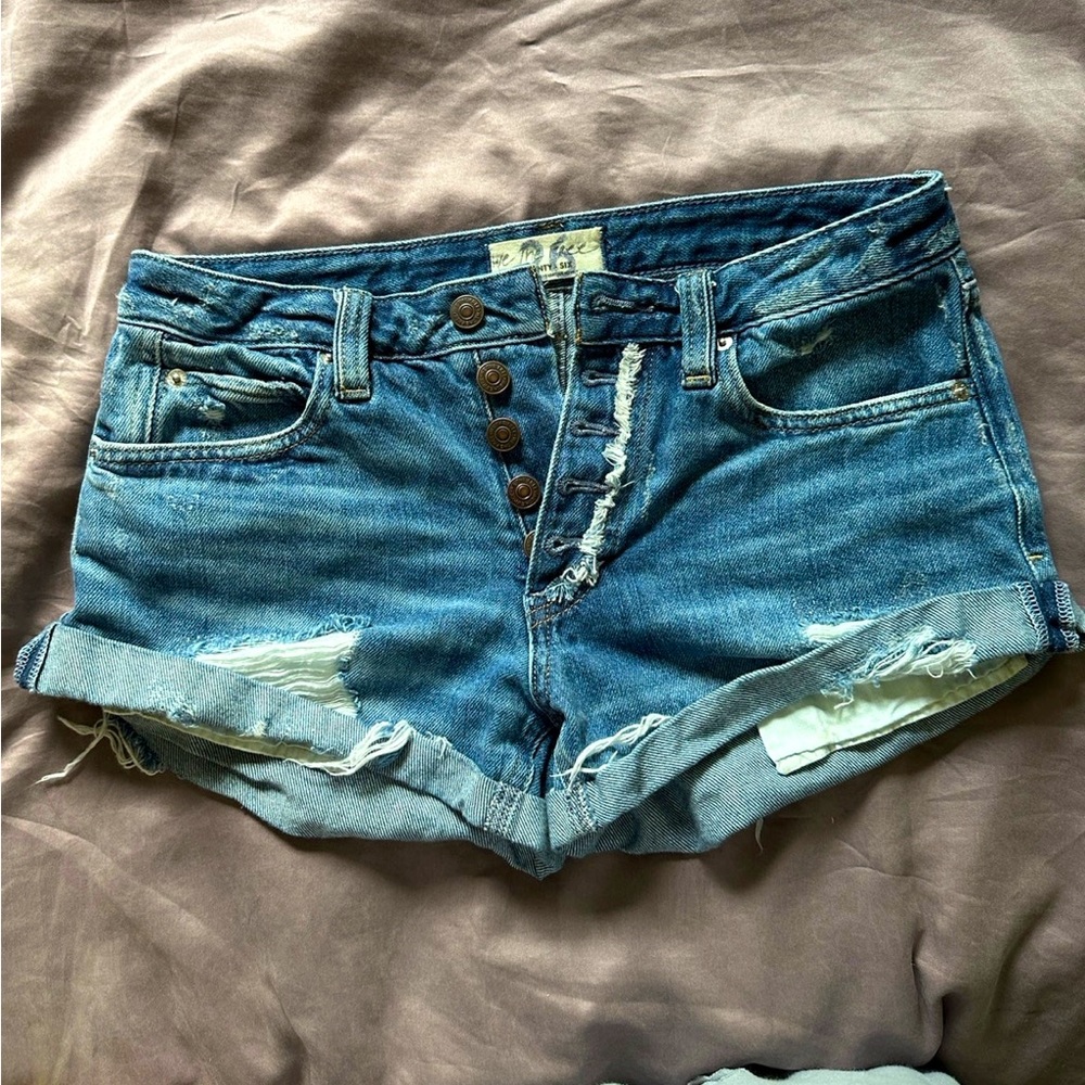 Free People Jean Shorts